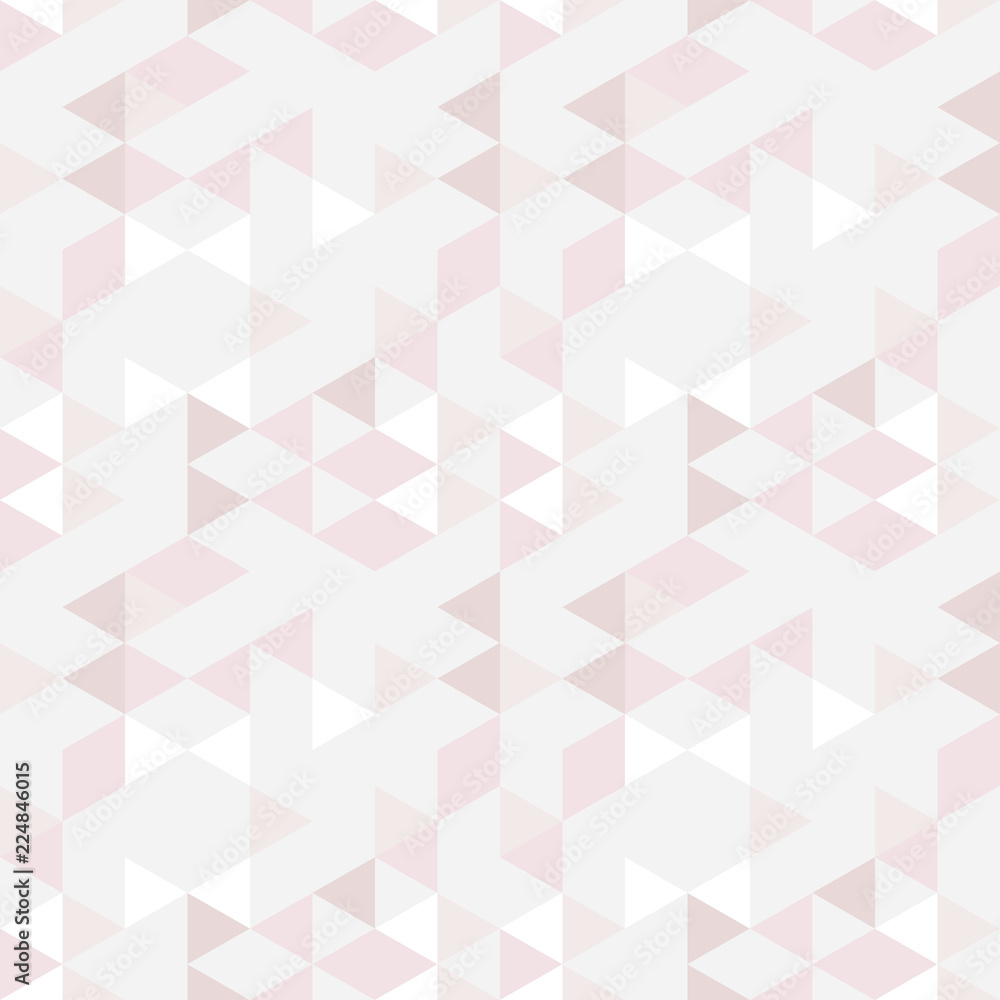 Poster Triangles seamless pattern . Vector geometric background.