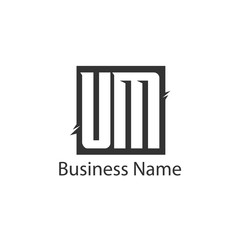 Initial Letter UM Logo Template Design