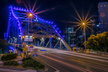 Fototapeta na wymiar Modern road bridge in city