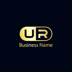 Initial Letter UR Logo Template Design