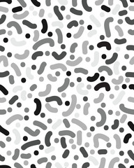 Fototapeta na wymiar Seamless pattern with confetti on a white background