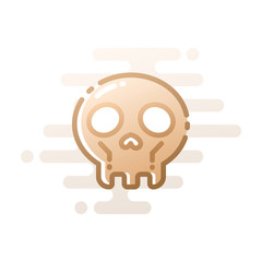 Skull LineColor illustration