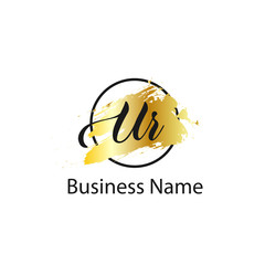 Initial Letter UR Logo Template Design