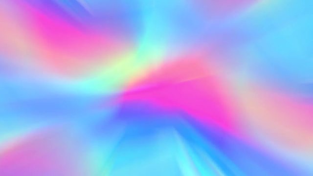 Vj animated Holographic render animation with neon and pastel gradient color.