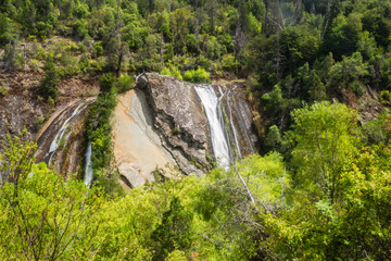 Hidden Waterflall El Bolson Argentina in Patagonia called Cascada Escondida