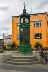 Old clock in Punta Arenas Chile