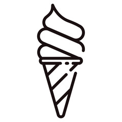 Softserve ice-cream Line illustration