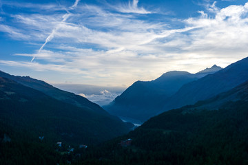 Idyllic sunrise in Adamello Brenta National Park, South Tyrol, Italy