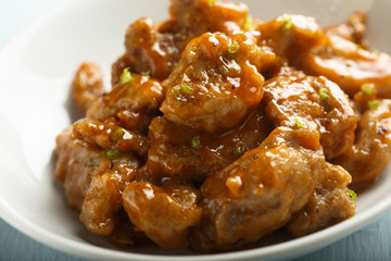 Asian style glazed pork