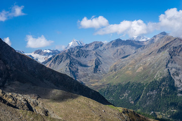 Fototapeta premium View from Sallent Joch, Adamello Brenta National Park, South Tyrol, Italy