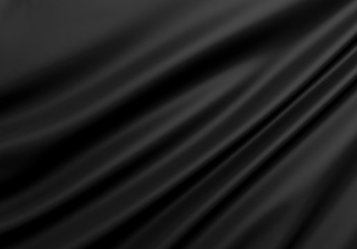 Abstract Texture. Black Silk