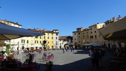 roman theater in lucca, italy