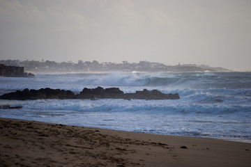 mandurah Beach at Sunset lights