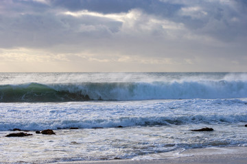 mandurah Beach at Sunset lights