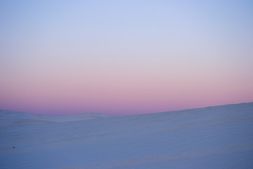 Sunset view of Lancelin dunes sand