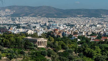 Fototapeta na wymiar Temple of Hephaestus in the Agora of Athens