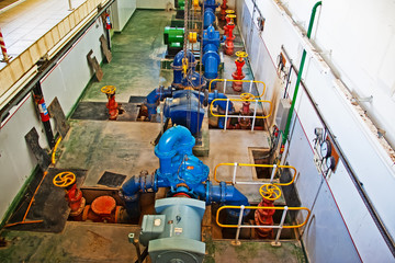 Water treatment pumping station
