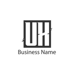Initial Letter UX Logo Template Design