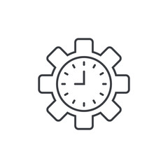 Productivity and Efficiency. Productivity icon vector. Efficiency vector symbol. Time management sign. Capacity and production cycle icon