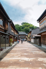 Fototapeta premium 城下町金沢 ひがし茶屋街の風景