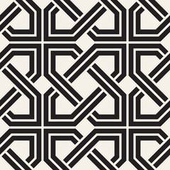 Vector seamless pattern. Modern stylish abstract texture. Repeating geometric tiles..