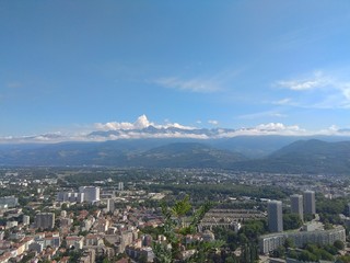 A view from above. Grenoble