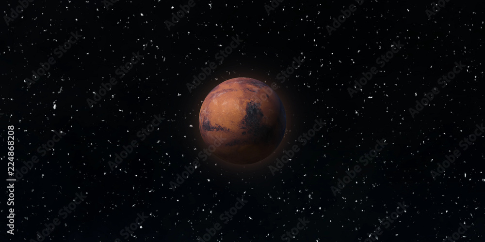 Canvas Prints red planet mars. astronomy and science concept. elements of this image furnished by nasa