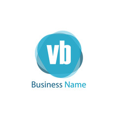 Initial Letter VB Logo Template Design