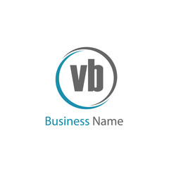 Initial Letter VB Logo Template Design
