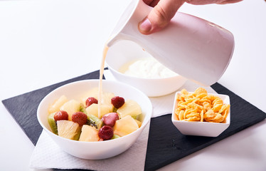 Close-up of healthy breakfast