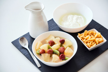 Close-up of healthy breakfast