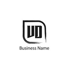 Initial Letter VD Logo Template Design