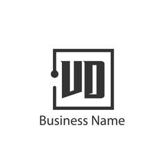 Fototapeta premium Initial Letter VD Logo Template Design