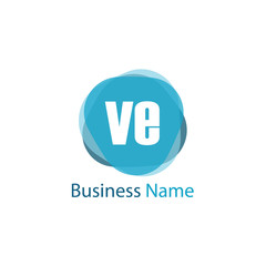Initial Letter VE Logo Template Design