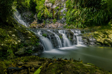 Fototapeta na wymiar Beautiful waterfall in jungle