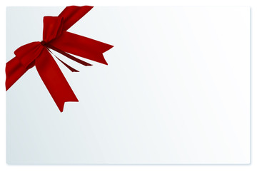 Grußkarte mit seitlicher Schleife