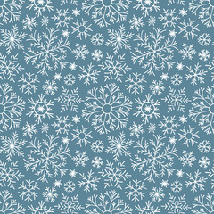 Christmas seamless doodle pattern
