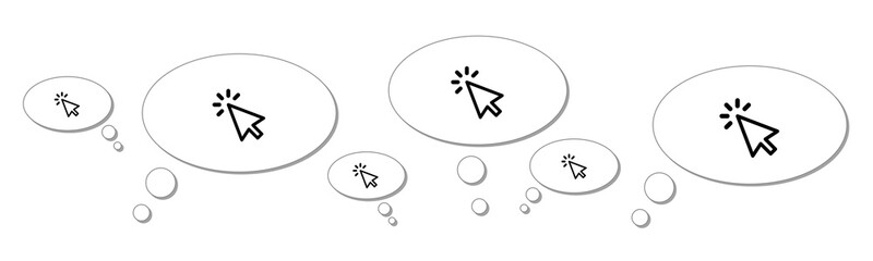 Gedankenblasen - Mausklick