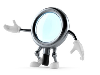 Magnifying glass character