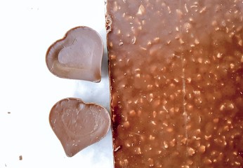 sweet chocolate hearts