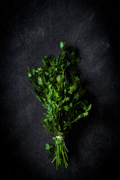 Aromatic herbs. Flat lay