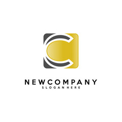 Initial C logo vector template