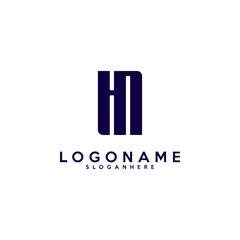 Initial HN logo vector template