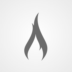 Fire logo sign icon
