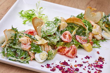 caesar salad on plate