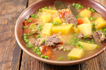 beef soup with vegetable