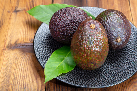 Ripe organic healthy hass avocado, new harvest