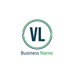 Initial Letter VL Logo Template Design