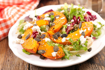 salad with pumpkin