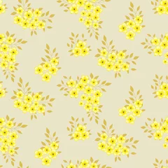 Tuinposter Fashionable pattern in small flowers. Floral seamless background for textiles, fabrics, covers, wallpapers, print, gift wrapping and scrapbooking. Raster copy. © анютка фролова